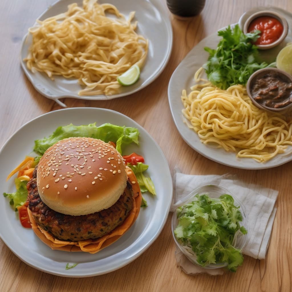 Noodel burger Indian style