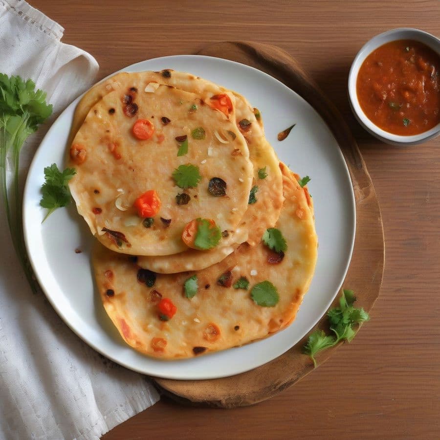 Vegetable Uttapam