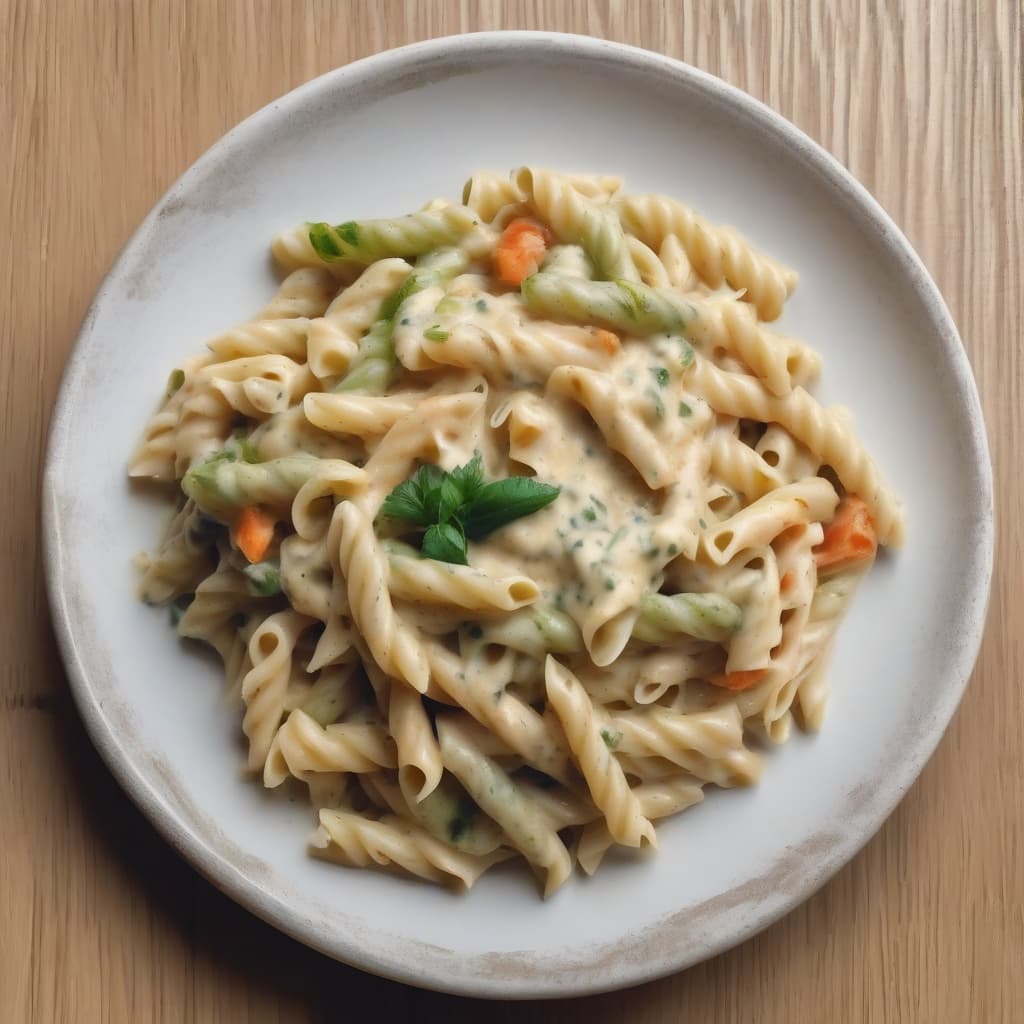 White sauce veg pasta