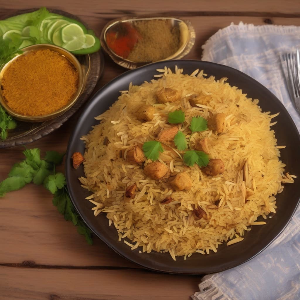 Soya chap biryani