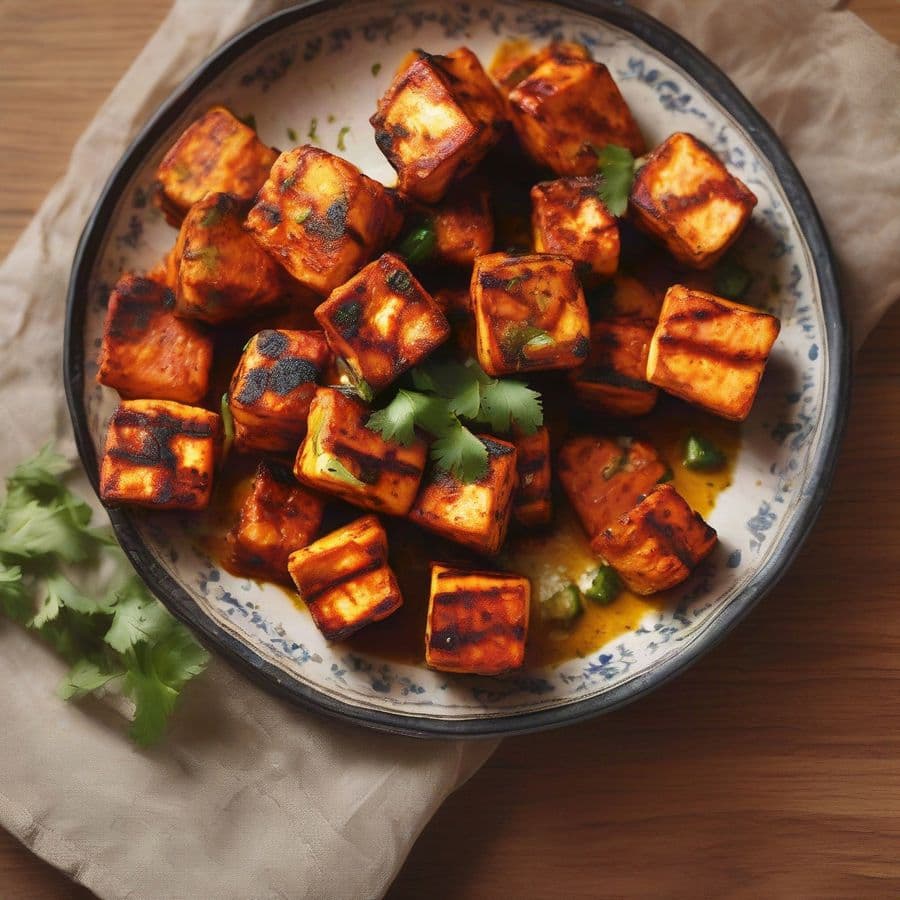 Tandoori Achari Paneer Tikka